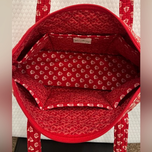 Vera Bradley Red Patterned Tote Bag - Picture 3 of 3